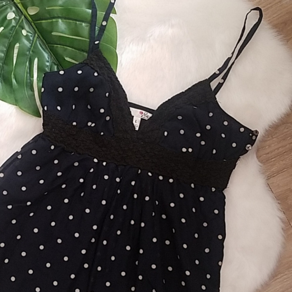 Joie Polka Dot Tank Size Large